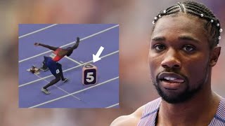 Noah Lyles UNDER FIRE about his 200m entrance amp damaging equipment [upl. by Goody565]