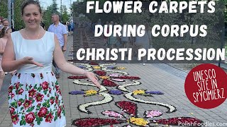 The Most Beautiful Corpus Christi Procession In Poland UNESCO Flower Carpets in Spycimierz [upl. by Jesselyn]