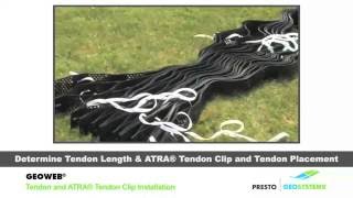 GEOWEB® Geocells with ATRA® Tendon Clips Installation [upl. by Nosahc]