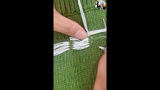 Learn the professional way to darn a sweater [upl. by High]