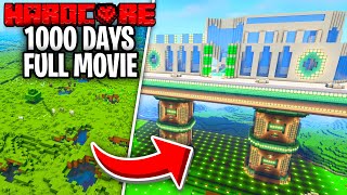 I Survived 1000 Days in Hardcore Minecraft FULL MOVIE [upl. by Anaujit]