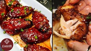 Easy Honey BBQ Chicken Wings  How To Make The Best BBQ Chicken Wings  Oven Barbecue Chicken Wings [upl. by Dranrev804]