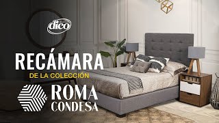 Recamara Moderna COLECCIÓN ROMA CONDESA  MUEBLES DICO [upl. by Eynttirb306]