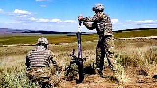 A Quick Video About HOW TO AIM AND FIRE An 81mm Mortar Yakima Training Center Yakima Wash [upl. by Ydnamron922]