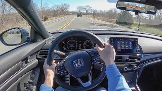 2021 Honda Accord Sport 20T  POV Test Drive Binaural Audio [upl. by Shae640]