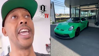 Gillie Da Kid Still Amped As Wallo Drives His 200k Porsche 911 GT3 Off The Showroom Floor 🚙 [upl. by Walker809]