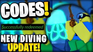 🤯NEW ALL WORKING DIVING UPDATE CODES FOR FISCH ROBLOX FISCH CODES [upl. by Armahs816]