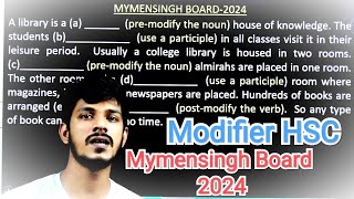 Modifier HSC  Mymensingh Board 2024  mymensinghboard2024 [upl. by Nonnelg]