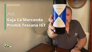 Wine Review Gaja CaMarcanda Promis Toscana IGT 2020 [upl. by Malva552]