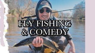 Fly Fishing amp Comedy Milwaukee River Bass Pike amp Sold Out Theaters [upl. by Jonina72]