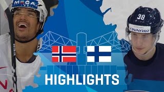 Norway  Finland  Highlights  IIHFWorlds 2017 [upl. by Saul]