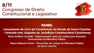 Congresso de Direito Constitucional  Lançamento do Livro da Constituição de SC  081124 [upl. by Nosila]