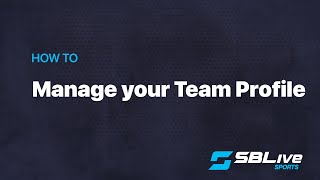 Manage your Team Profile on the GameDay app [upl. by Uol197]