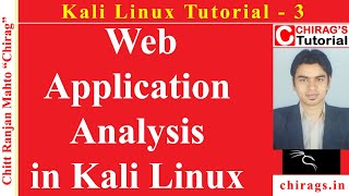 Kali Linux Tutorial 3  Web Application Analysis in Kali Linux [upl. by Okemak]