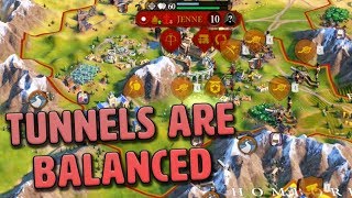 Tunnels are Totally Balanced  Pachacuti 8  Civilization VI Gathering Storm [upl. by Eecyak]