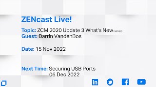 ZENcast Live ZCM 2020 Update 3 [upl. by Gine]