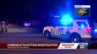 Overnight shooting reported in Savannah [upl. by Ainoet]