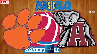 CLEMSON vs ALABAMA ACCSEC CHALLENGE COLLEGE BASKETBALL LIVE GAME CAST amp CHAT [upl. by Tloc]