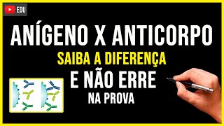 DIFERENÇA ENTRE ANTÍGENO E ANTICORPO  Aprenda em 2 minuto Não Erre Nunca na PROVA [upl. by Evelinn]