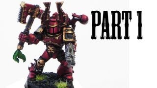 How to paint Khorne Berzerkers Chaos Space Marines pt1 [upl. by Mixie]