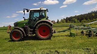 Fendt 312 S4 mit Krone Swadro 71026 T Live vom Feld [upl. by Buttaro]