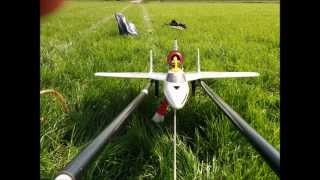 Funjet Ultra with Pulse Jet from Hobbyking first flights [upl. by Ynnattirb859]