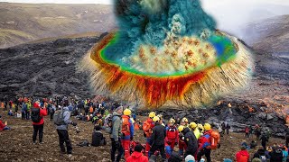 Terrifying 3 minutes after Yellowstone volcano eruptedwhen earth split openthe whole land rumbled [upl. by Hefter498]