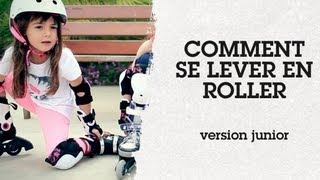 Comment se lever en roller  version JUNIOR  OXELO TIPS [upl. by Aihcropal]