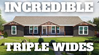 4 MASSIVE Triple Wide Mobile Homes That Will Blow You Away [upl. by Itnava654]