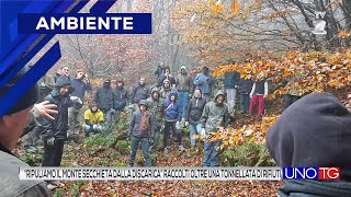 quotRipuliamo il Monte Secchieta dalla discaricaquot raccolta oltre una tonnellata di rifiuti [upl. by Siladnerb]