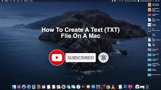 How To Create A Text TXT File On A Mac [upl. by Keri754]