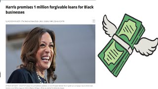 Cha Ching Kamala Harris Promises 1000000 in quotforgivable loansquot to quotBlack businessesquot [upl. by Hairom]