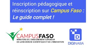 Inscription pédagogique et réinscription sur Campus Faso  Le guide complet [upl. by Rye]