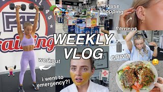 WEEKLY VLOG  I WENT TO EMERGENCY 🏥 WORKOUT  HOUSE SHOPPING  GRWM  WEIRD WEEK  Conagh Kathleen [upl. by Millar]