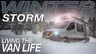 Winter Storm In The Mountains  Living The Van Life [upl. by Esille359]