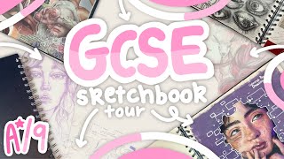 GCSE art sketchbook tour ☆ GRADE 9 A [upl. by Aimekahs]