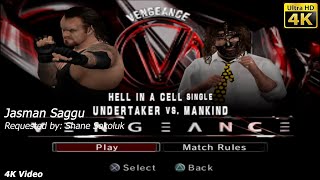 WWE SmackDown vs Raw 2006  Undertaker vs Mankind  Hell In A Cell Match  4K Video  Shane Sokoluk [upl. by Llenwad]