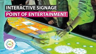 Interactive Signage Touchscreen Software for MultiUser Games amp Effects [upl. by Boiney461]