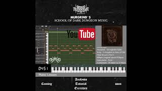 Murgrind Tutorial  Analysis  Beginner Piano Tutorial  Easy Piano  Dungeon Synth learning [upl. by Onid657]