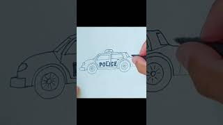 How to Draw  Police car [upl. by Crelin]