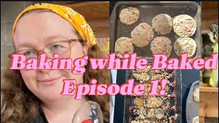 Baking While Baked Episode 1 Brownie Overload and Funfetti Sugar Cookies [upl. by Amerigo]