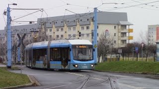 Straßenbahn Chemnitz Tram Route 5 Hutholz  Gablenz Adtranz Variobahn [upl. by Forsta]