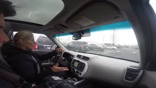 GoPro video of Langara Voice reporter Cameron Thomson taking a Kia All Electric test drive [upl. by Anawk]