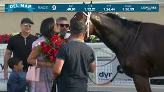 Artislas wins the Del Mar Juvenile Turf GIII race 9 at Del Mar 9824 [upl. by Ahcire210]