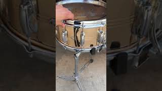 Slingerland Spitfire Brass 12 Lug Snare Drum [upl. by Corliss228]