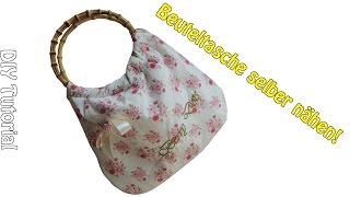 TASCHE SELBER NÄHEN  DIY  Nähen für Anfänger  Tutorial [upl. by Gamages]