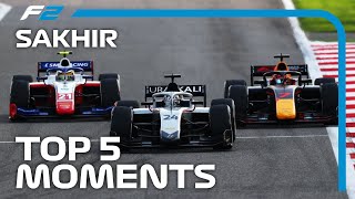 Top 5 Formula 2 Moments  2020 Sakhir Grand Prix [upl. by Arela119]