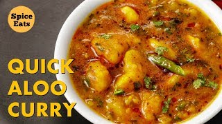 QUICK ALOO CURRY  POORI ALOO SABZI RECIPE  POORI WALE ALOO RECIPE [upl. by Semmes948]