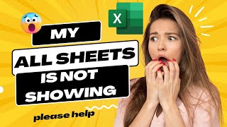 How to see my all sheets tab that are lost exceltips [upl. by Neomah]