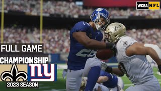 GAME OF THE YEAR  Saints  Giants  Championship Game [upl. by Uranie]